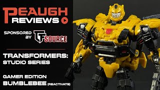 Video Review Transformers Studio Series  Gamer Edition BUMBLEBEE Reactivate [upl. by Durnan]