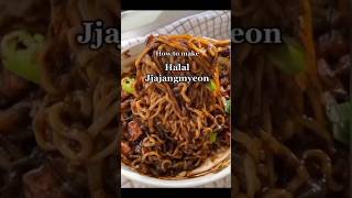 Halal Jajangmyeon noodles Recipe recipe ramen ramennoodles jajangmyeong jajangmyeonmukbang [upl. by Novej]