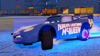 Fabulous Lightning McQueen Christmas with Planes Cars 3 Driven to Win [upl. by Auqined383]