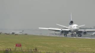 Orbis Flying Eye Hospital MD10 N330AU Lands at DCA Heavy Jet [upl. by Rubinstein]