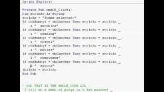 VB6 Tutorial Understanding CheckBoxesflv [upl. by Glaudia]