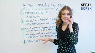 5 Triks for å lære norsk grammatikk [upl. by Eladnor]