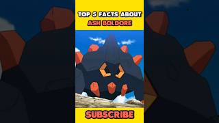 Top 5 Facts About Ash Boldore 😮  Ash Pokemon Facts In Hindi shorts [upl. by Mike]