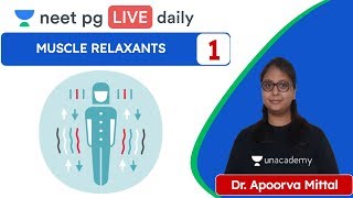 Muscle Relaxants L1 Unacademy NEET PG  Dr Apoorva Mittal [upl. by Ahsha97]