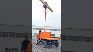 Rotating wood grabber vehicle grabber fourwheel drive agricultural vehicle dump truck one [upl. by Alain79]