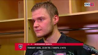 Aleksander Barkov on winning his 200th win with the Panthers [upl. by Gina985]