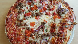 Grandiosa Plenty Pizza With Minced Meat Mushroom Red Onion And Tomatos [upl. by Tolman]