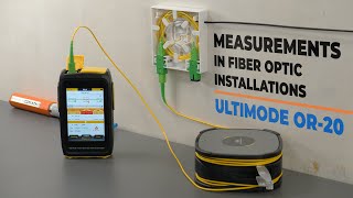 Measurements in fiber optic installations Ultimode OR20 OTDR [upl. by Mutua]