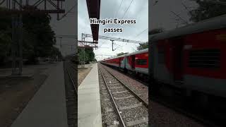 Himgiri Express Speed😮 train trainvideo viralvideo shorts [upl. by Ennaeiluj]