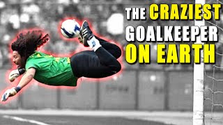 The Crazy World of Rene Higuita  Scorpion Kick Sweeper Keeper football highlights soccer [upl. by Tildie]