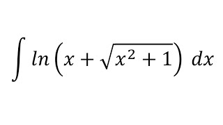 Integral of lnx  √x²  1 [upl. by Plante]