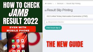 JAMB Result is Out online How to check and download jamb result 2022 [upl. by Melosa]