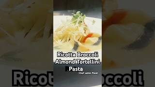 Recorder Broccoli Almond Tortellini Pasta pasta ricotta italia food foodlover [upl. by Aeki]