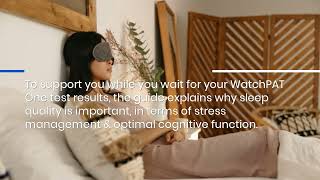 WatchPAT One Sleep Apnea Device Helps Reduce Stress Levels amp Gain Better Rest [upl. by Nnaylrebmik]