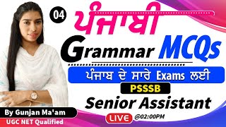 Punjabi Grammar Questions  PSSSB Senior Assistant 04  Skylite Academy [upl. by Isahella647]