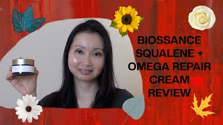 Biossance Squalene  Omega Repair Cream Review [upl. by Yregerg107]