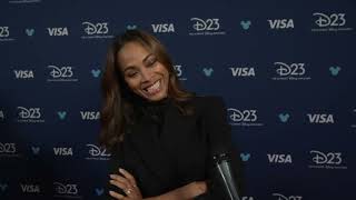 D23 2024  Elio  itw Zoe Saldana Official video [upl. by Issi408]