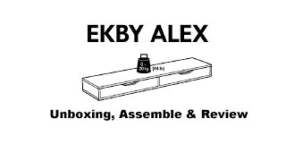 Ikea Ekby Alex  Unboxing Assemble amp Review NotSponsored Ikea  50 giveaway Ends Dec 25 2019 [upl. by Virgy]