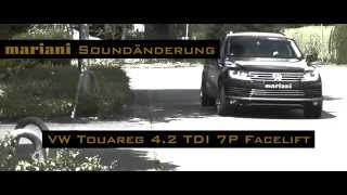 Sound für Touareg 42 Diesel  Auspuff von mariani Tuning ohne Active Sound für V8 amp V6 [upl. by Foss803]