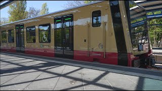 Germany Berlin SBahn ride from Landsberger Allee to Treptower Park [upl. by Navetse]