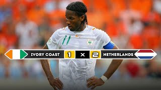 Ivory coast 🇮🇪 × 🇳🇱 Netherlands  1 × 2  HIGHLIGHTS  All Goals  World Cup 2006 [upl. by Sucitivel]