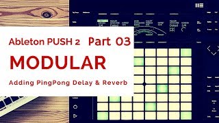 3 Ableton PUSH 2 x MODULAR Adding Ping Pong Delay amp Reverb [upl. by Alberta933]