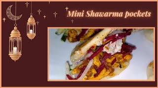 Chicken shawarma pocket Recipe Mini pocket shawarmaDua zahra [upl. by Agn957]