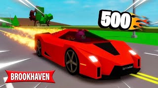 EL COCHE MÁS RAPIDO de BROOKHAVEN  Javimax ROBLOX [upl. by Anaerdna]