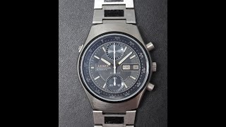 1981 Citizen Spyder Flyback Chronograph mens vintage watch Model reference 679119 [upl. by Tenaej]