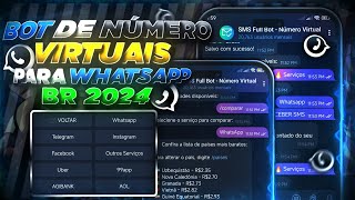 Como Obter Número Virtual para WhatsApp e Telegram sem Chip Método Atualizado 2024 [upl. by Alihs]