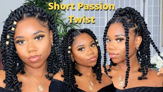 DIY Short Passion Twist  EASY StepByStep Tutorial  TWO METHODS No Crochet amp Crochet  Chev B [upl. by Lazaro]