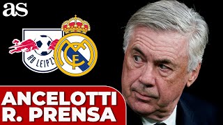 LEIPZIG  REAL MADRID  Ancelotti rueda de prensa completa [upl. by Adnima]