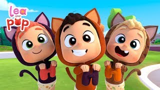 3 pequeños gatos  Cantando con Lea y Pop  Cocotoons  Canciones infantiles [upl. by Randee80]