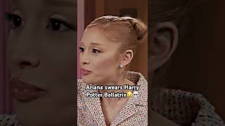 Ariana Grande angry about Harry Potter ArianaGrande HarryPotter Bellatrix funny Arianators [upl. by Nido727]