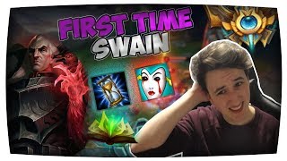 FIRST TIME SWAIN TOP  Unranked to Challenger 6  Full gameplay [upl. by Nali]