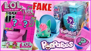 LOL Surprise Pooparoos FAKE 🆚 Pooparoos z Biedronki 🚽 Pojedynek w toalecie 🧻 SylwiaTestuje [upl. by Leiuqese]