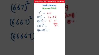 Vedic maths for fast calculations  Square Tricks  Vedic Maths full course [upl. by Hermie]