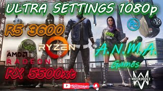 Watch Dogs 2 with R5 3600 and RX 5500 XT  Ultra Settings  1080p [upl. by Driskill]