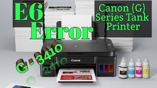 Canon E6 Error  Canon G3410 E6 Error code  How to Reset in 30 Seconds [upl. by Nivaj]