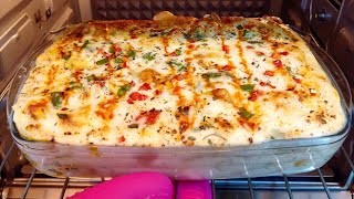 White Sauce Pasta  Creamy Bake Pasta Easy Steps [upl. by Lanod]