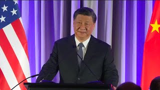 President Xi comments on USChina relations [upl. by Ahtinak]