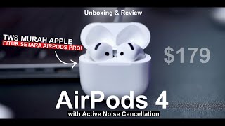 AirPods 4 Active Noise Cancellation 2024 Unboxing amp Review Indonesia [upl. by Binky]