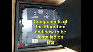 Floor box Practical installation OnSite [upl. by Selohcin33]