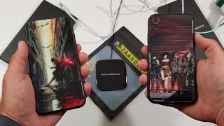 iPhone XR LEDGlowing Case wireless charger and lightning cable from  Bazaardodo [upl. by Aiuqal]