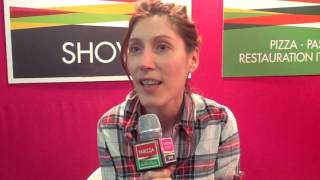 Interview Céline Menville  Sandwich amp Snack Show 2016 [upl. by Yetty]