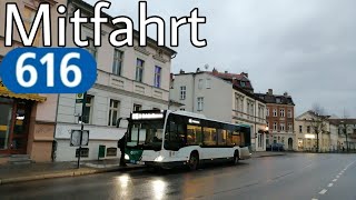 Potsdam  Mitfahrt  MercedesBenz Citaro C2  Linie 616  S Griebnitzsee  S BabelsbergSchulstraße [upl. by Gladstone]