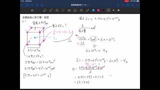 セミナー化学基礎＋化学 98金属結晶と原子量・密度（1）解説 [upl. by Naimaj]