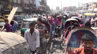 Dhaka Bangladesh in HD by electric rickshaw [upl. by Nnaeinahpets]