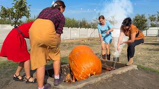 24 Hours of Cooking Lamb in a Giant Pumpkin that conquered the Internet [upl. by Attesoj22]