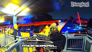 20240219 Disneyland Monorail at Night On Ride Ultra HD 4K POV with Queue Disneyland Resort [upl. by Lanevuj848]